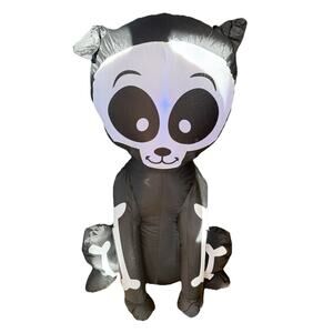 Airblown Inflatable Halloween Skeleton‎ Puppy 3.5 Ft Lights Indoor Outdoor Gemmy